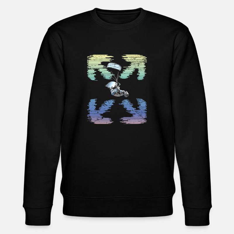 X Kiter - Stanley/Stella Unisex Bio-Sweatshirt CHANGER  - Schwarz
