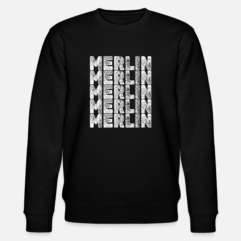 Held Merlin - Stanley/Stella Unisex Bio-Sweatshirt CHANGER  - Schwarz