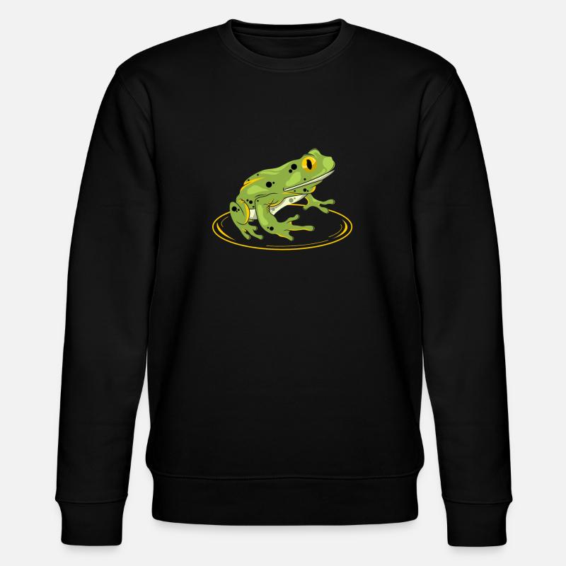 Frog - frog - toad - Stanley/Stella CHANGER Unisex Organic Sweatshirt - black