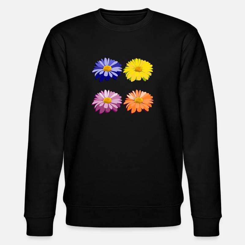 fleurs - Sweat bio CHANGER Stanley/Stella Unisexe - noir