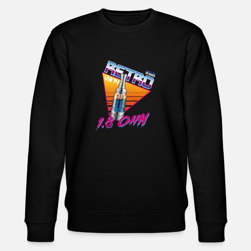 retro 1,8ohm - Stanley/Stella Unisex Bio-Sweatshirt CHANGER  - Schwarz