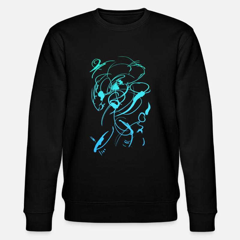 Abstakt Design - Stanley/Stella Unisex Bio-Sweatshirt CHANGER  - Schwarz