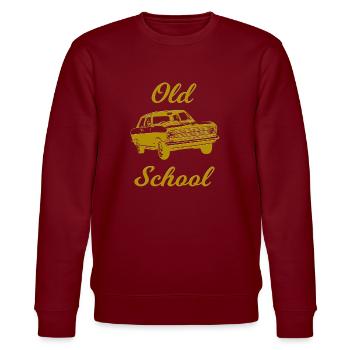 Cadet Oldtimer - Stanley/Stella CHANGER Unisex Organic Sweatshirt - burgundy - Front - Nik (191cm) & Marisol (170cm)
