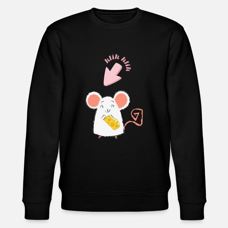 Maus - Stanley/Stella Unisex Bio-Sweatshirt CHANGER  - Schwarz