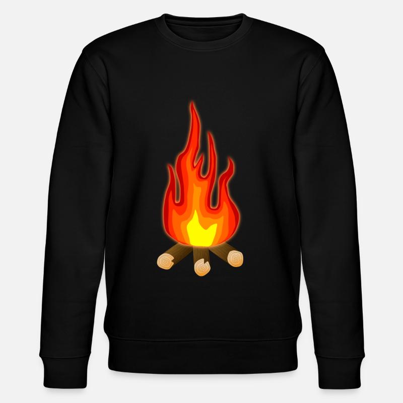 Lagerfeuer - Stanley/Stella Unisex Bio-Sweatshirt CHANGER  - Schwarz