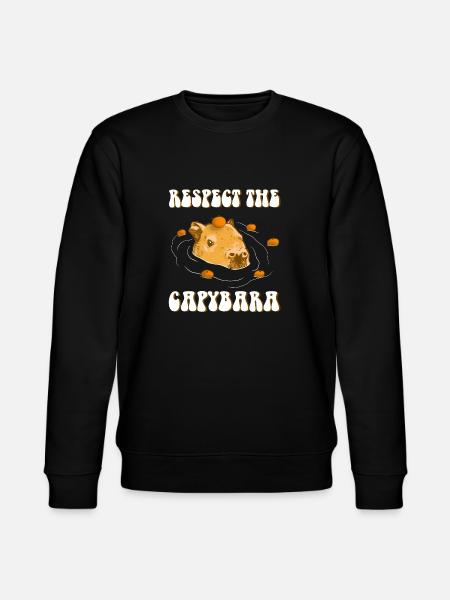 Capybara funny saying - Stanley/Stella CHANGER Unisex Organic Sweatshirt - black