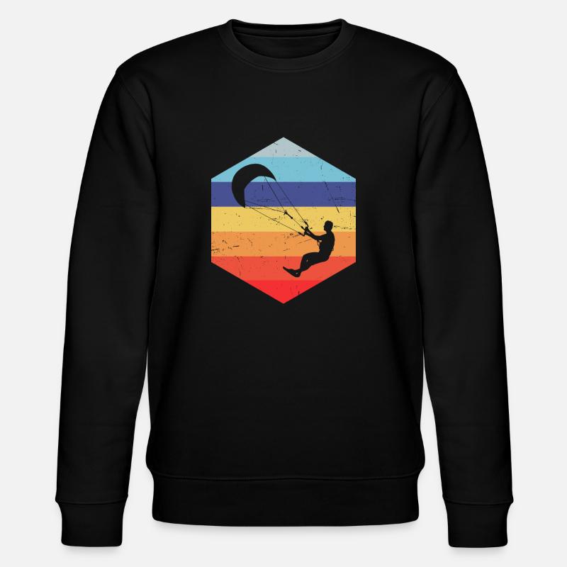 Kitesurf Kitesurfing Kitesurfer Kitesurfen - Sweat bio CHANGER Stanley/Stella Unisexe - noir