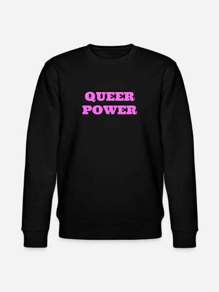 Queer Power - Stanley/Stella CHANGER Unisex Organic Sweatshirt - black