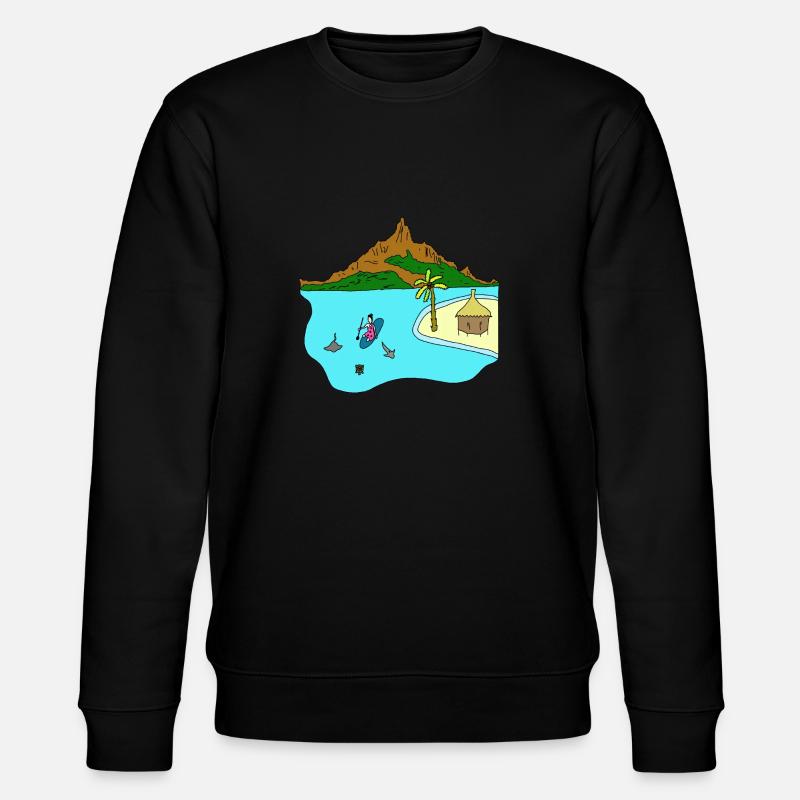 Bora Bora - Stanley/Stella Unisex Bio-Sweatshirt CHANGER - Schwarz