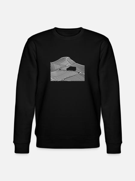 Berge, Camper Van, Wohnmobil, Campervan - Stanley/Stella Unisex Bio-Sweatshirt CHANGER - Schwarz