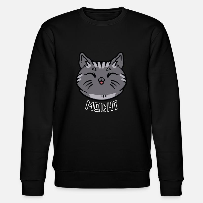 Mochi Blep Flat - Stanley/Stella Unisex Bio-Sweatshirt CHANGER  - Schwarz