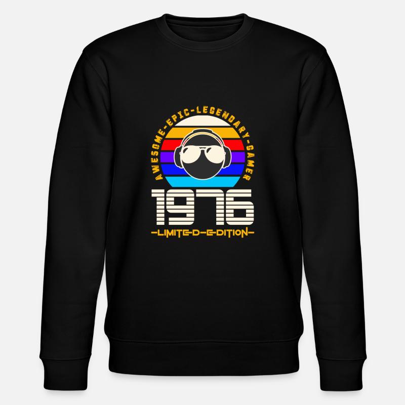 1976 - Stanley/Stella Unisex Bio-Sweatshirt CHANGER  - Schwarz