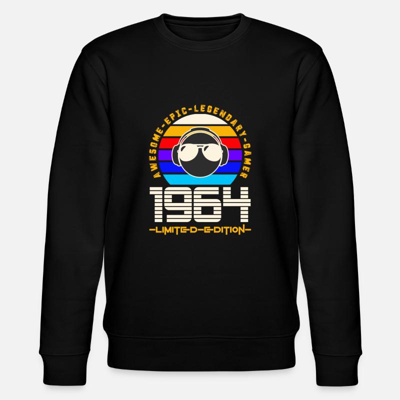 1964 - Stanley/Stella Unisex Bio-Sweatshirt CHANGER  - Schwarz