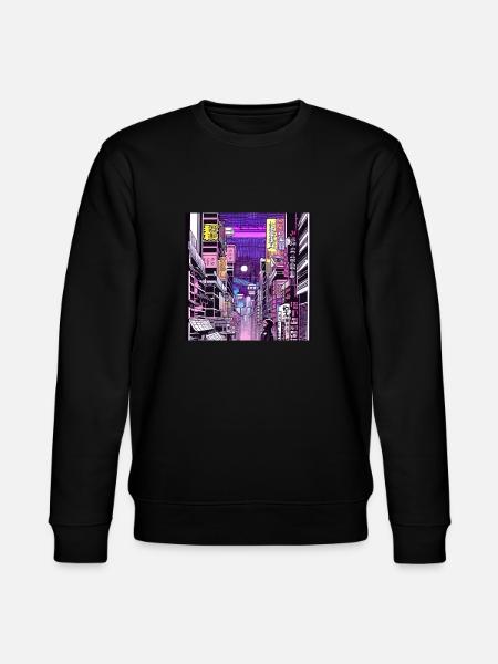 Japan city Tokyo retrostyle - Stanley/Stella CHANGER Unisex Organic Sweatshirt - black