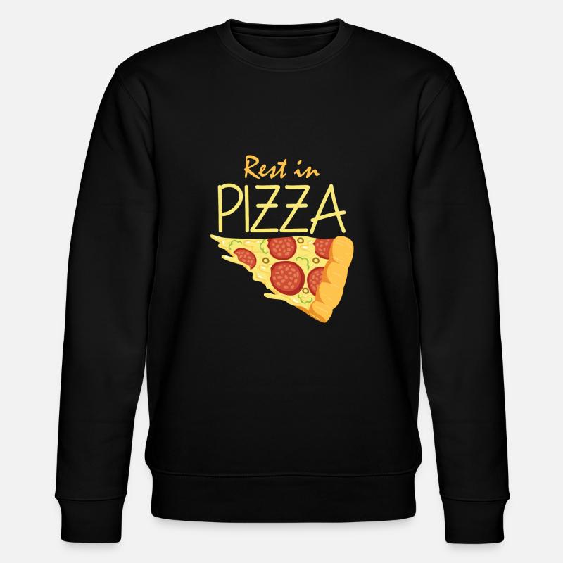 Rest in Pizza - Stanley/Stella Unisex Bio-Sweatshirt CHANGER  - Schwarz