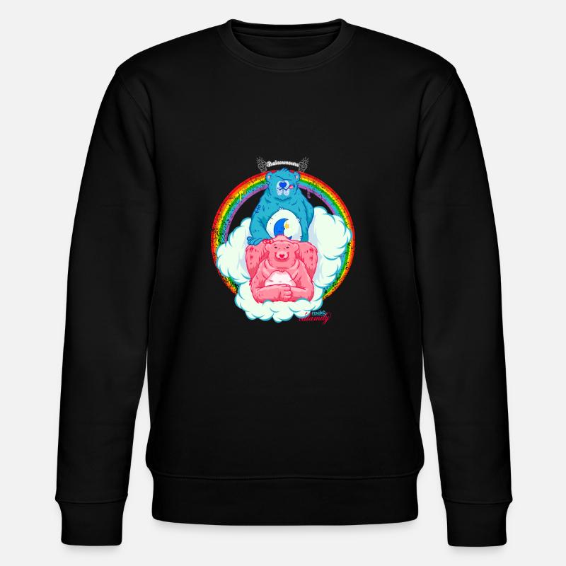 Freche Bären - Stanley/Stella Unisex Bio-Sweatshirt CHANGER  - Schwarz