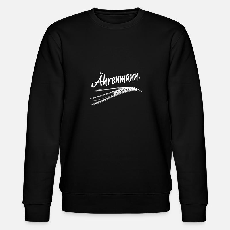 Ährenmann - Stanley/Stella Unisex Bio-Sweatshirt CHANGER  - Schwarz