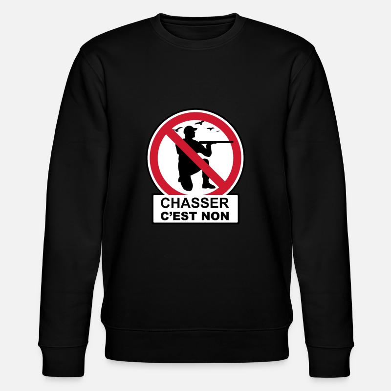 Chasse interdite - Sweat bio CHANGER Stanley/Stella Unisexe - noir