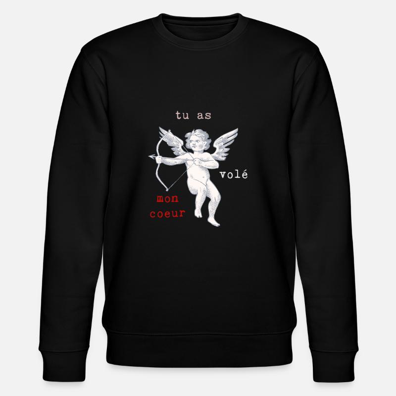 Cupidon Amour Saint-Valentin - Sweat bio CHANGER Stanley/Stella Unisexe - noir