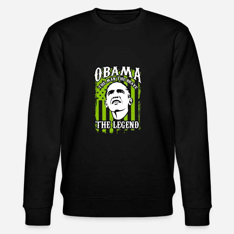 Obama legend - Stanley/Stella CHANGER Unisex Organic Sweatshirt - black