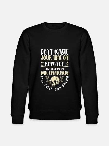 Karma Attitude Motivation Spiritual - Stanley/Stella CHANGER Unisex Organic Sweatshirt - black