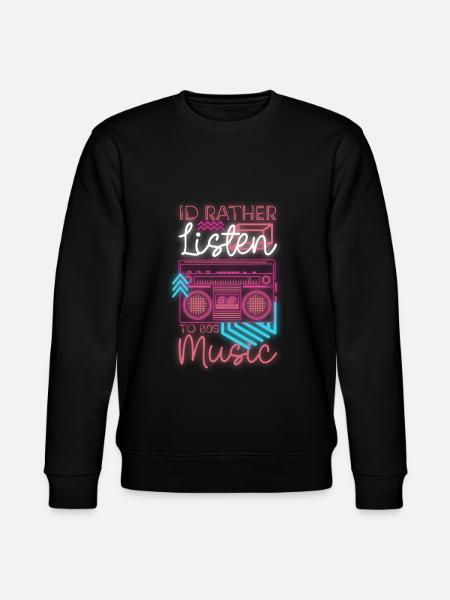 80s disco costume - Stanley/Stella CHANGER Unisex Organic Sweatshirt - black