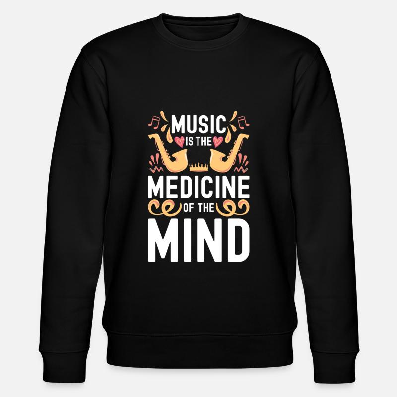 Musik Techno Lieder - Stanley/Stella Unisex Bio-Sweatshirt CHANGER  - Schwarz