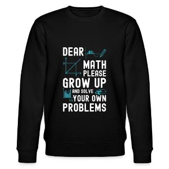 Student Uni Jura - Stanley/Stella Unisex Bio-Sweatshirt CHANGER  - Schwarz - Vorne - Nik (191cm) & Marisol (170cm)