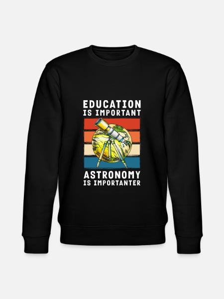 Star Rocket Solar System Science - Stanley/Stella CHANGER Unisex Organic Sweatshirt - black