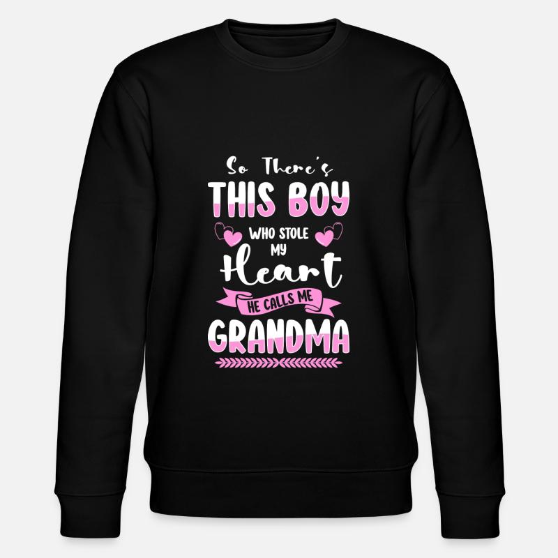 Opa Großmutter - Stanley/Stella Unisex Bio-Sweatshirt CHANGER  - Schwarz