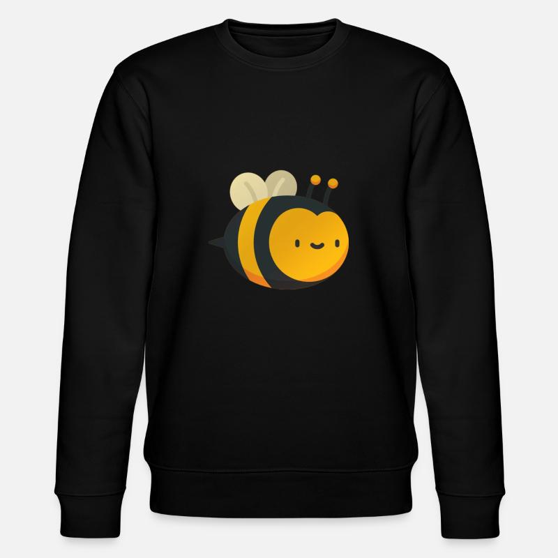 abeille mignonne heureuse - Sweat bio CHANGER Stanley/Stella Unisexe - noir