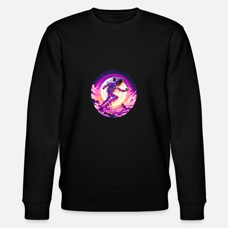 wunderschönes Astronauten Sunset Design - Stanley/Stella Unisex Bio-Sweatshirt CHANGER  - Schwarz