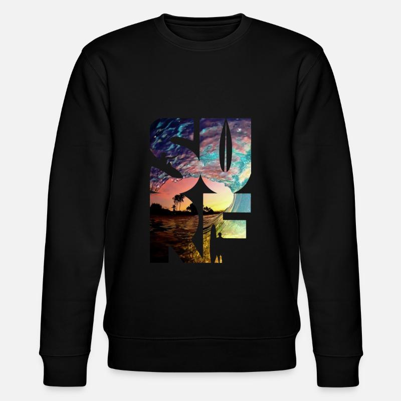 Surf Surfers Surf Surf - Sweat bio CHANGER Stanley/Stella Unisexe - noir
