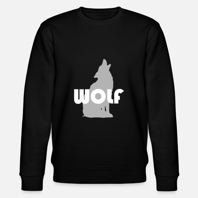 wolf - Stanley/Stella CHANGER Unisex Organic Sweatshirt - black
