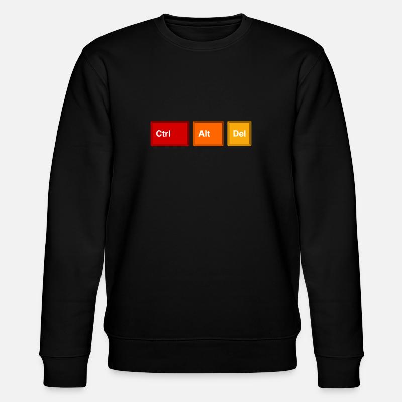 STRG ALT ENTF - Stanley/Stella Unisex Bio-Sweatshirt CHANGER  - Schwarz