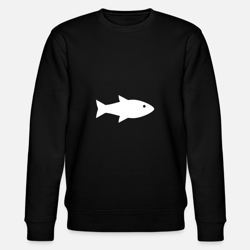 Fisch - Stanley/Stella Unisex Bio-Sweatshirt CHANGER - Schwarz