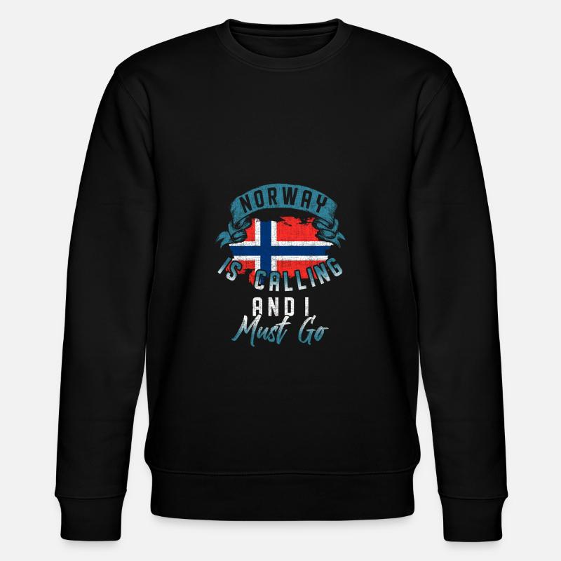 Norwegen - Stanley/Stella Unisex Bio-Sweatshirt CHANGER  - Schwarz