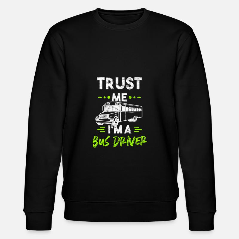 Bus Fahrer - Stanley/Stella Unisex Bio-Sweatshirt CHANGER  - Schwarz
