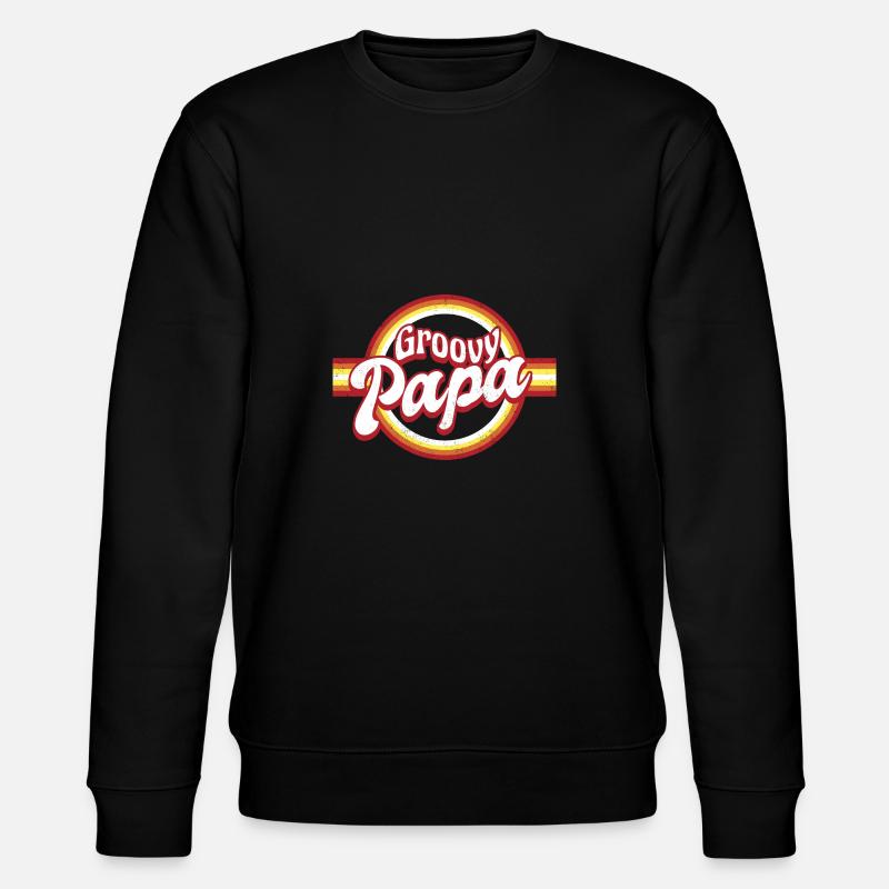 Retro Groovy Papa - Sweat bio CHANGER Stanley/Stella Unisexe - noir