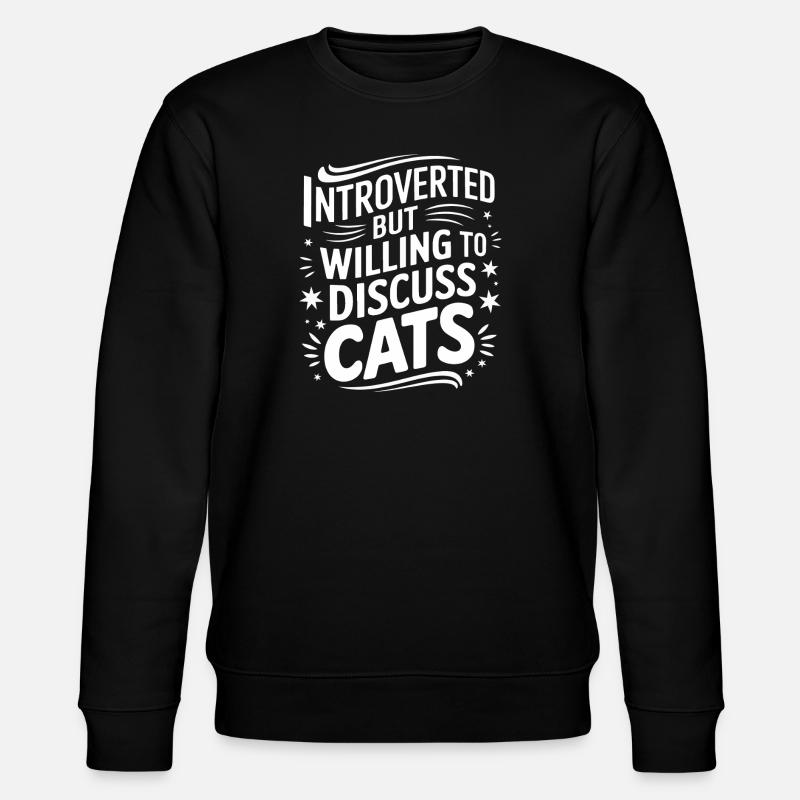 Introvert, antisocial, introvert - Stanley/Stella CHANGER Unisex Organic Sweatshirt - black