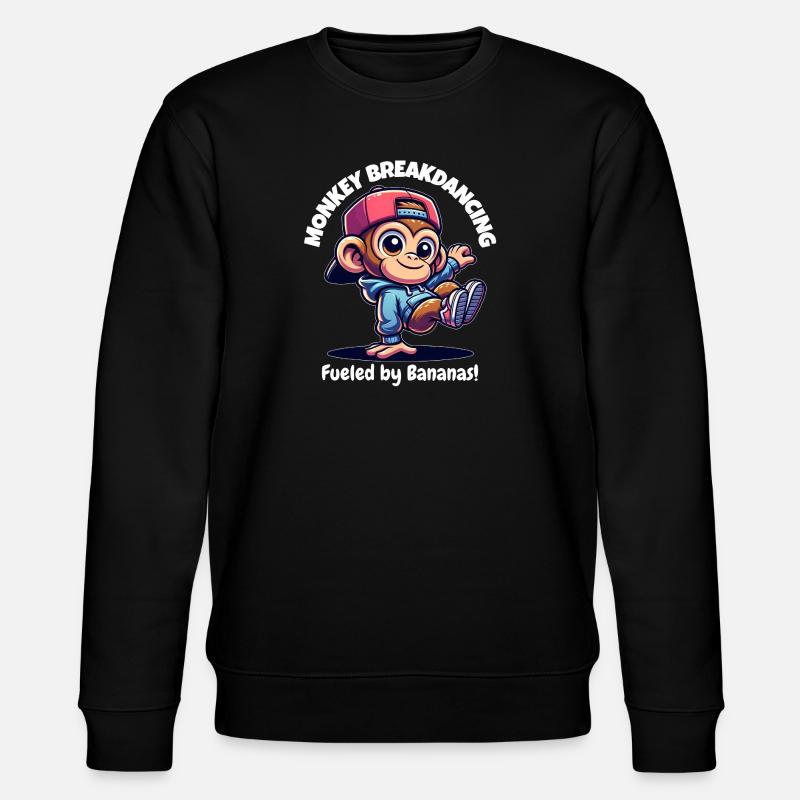 Singe breakdancer - Sweat bio CHANGER Stanley/Stella Unisexe - noir