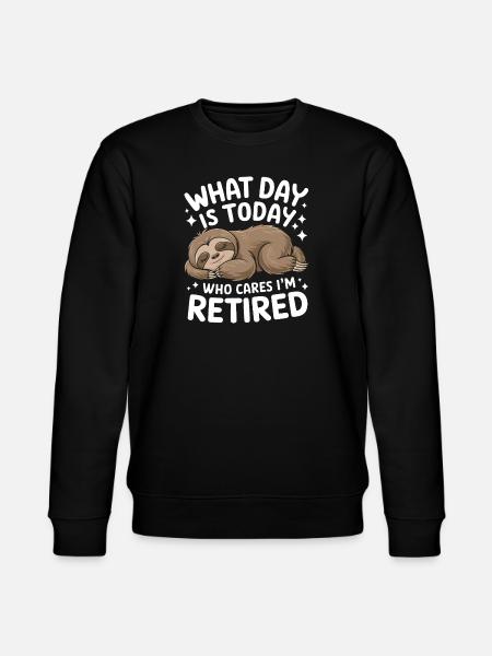 Retirees Retirement Pension Retirement - Stanley/Stella CHANGER Unisex Organic Sweatshirt - black