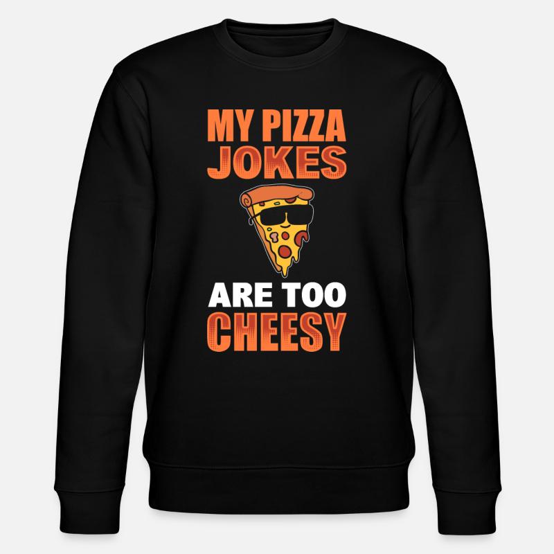 Pizzawitze Pizzabote - Stanley/Stella Unisex Bio-Sweatshirt CHANGER - Schwarz