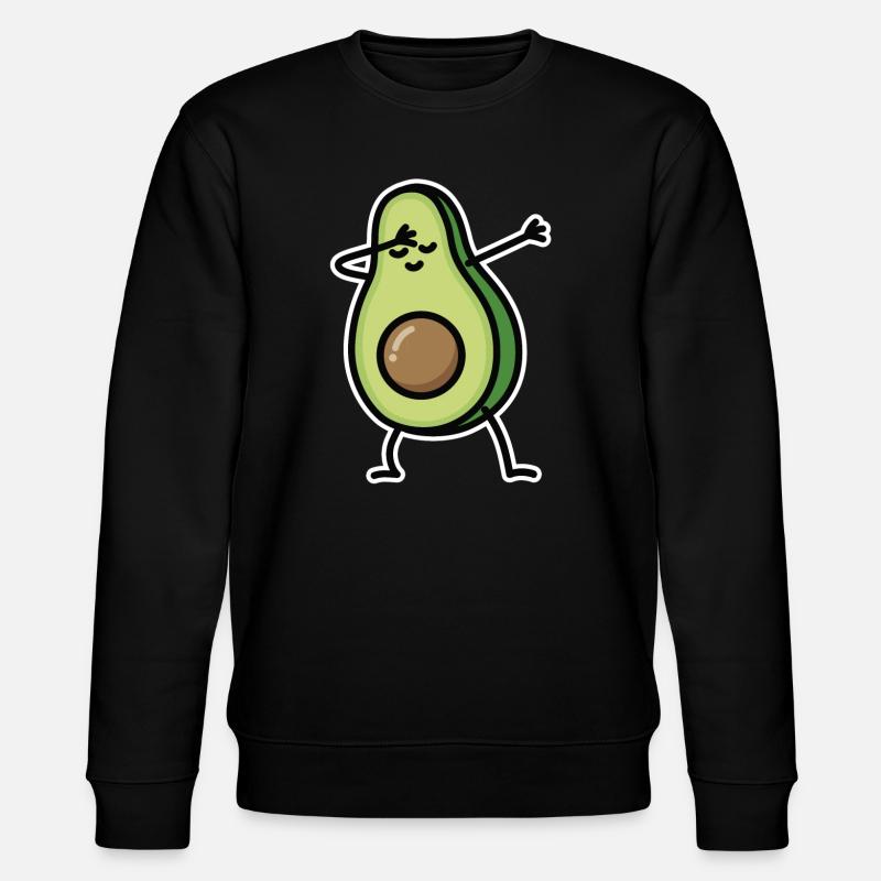 Avocado dab dabbing - Stanley/Stella CHANGER Unisex Organic Sweatshirt - black