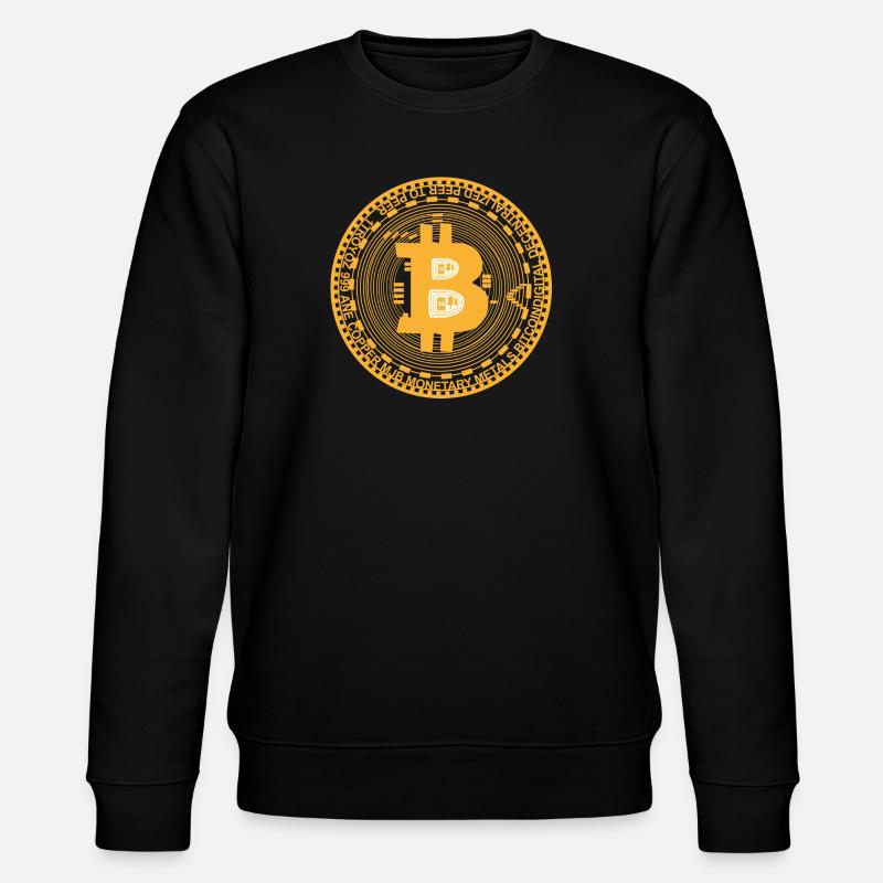 bitcoin - Stanley/Stella Unisex Bio-Sweatshirt CHANGER  - Schwarz