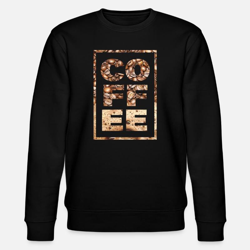 Kaffee Spruch Kaffeetrinker Kaffeebohnen Koffein - Stanley/Stella Unisex Bio-Sweatshirt CHANGER - Schwarz