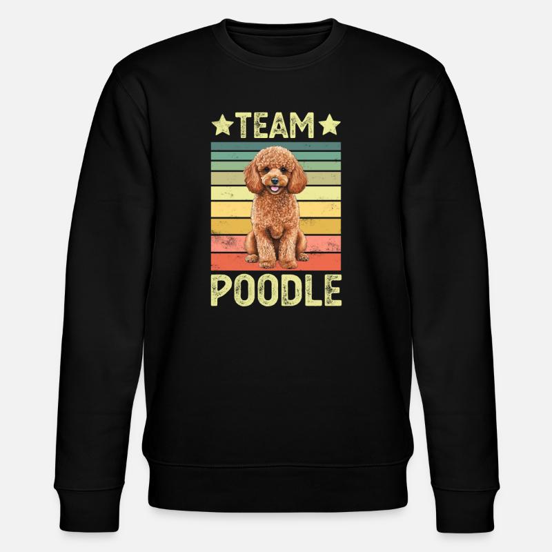 Hund Pudel - Stanley/Stella Unisex Bio-Sweatshirt CHANGER  - Schwarz