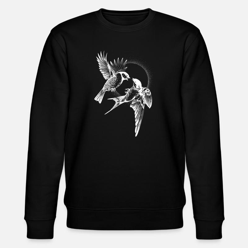 Vogelkampf Invert - Stanley/Stella Unisex Bio-Sweatshirt CHANGER  - Schwarz