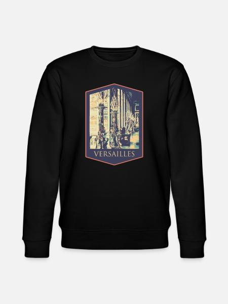 Majestueus interieur, Paleis van Versailles - Stanley/Stella Uniseks bio-sweatshirt CHANGER  - zwart