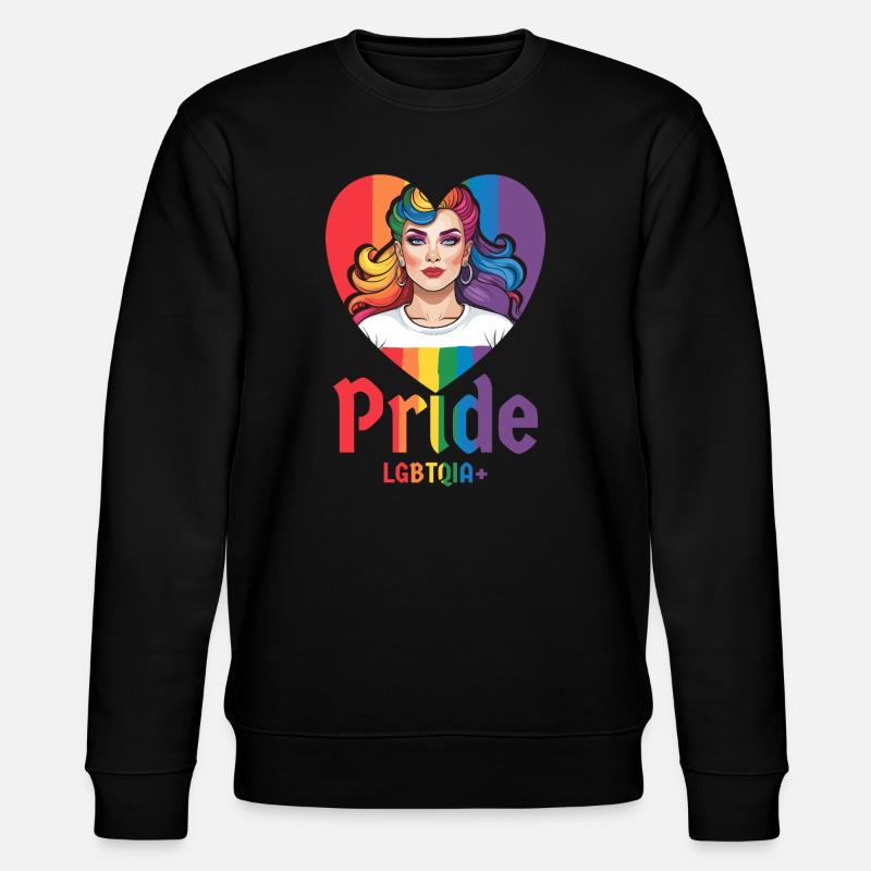 LGBT Stolz - Stanley/Stella Unisex Bio-Sweatshirt CHANGER  - Schwarz